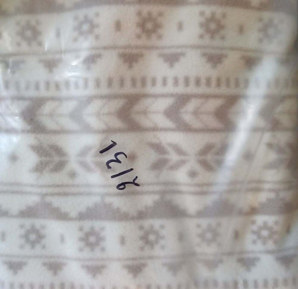 Avalanche Fleece Pullover Size XL Beige Fair Isle 1/4 Zip - Picture 8 of 8